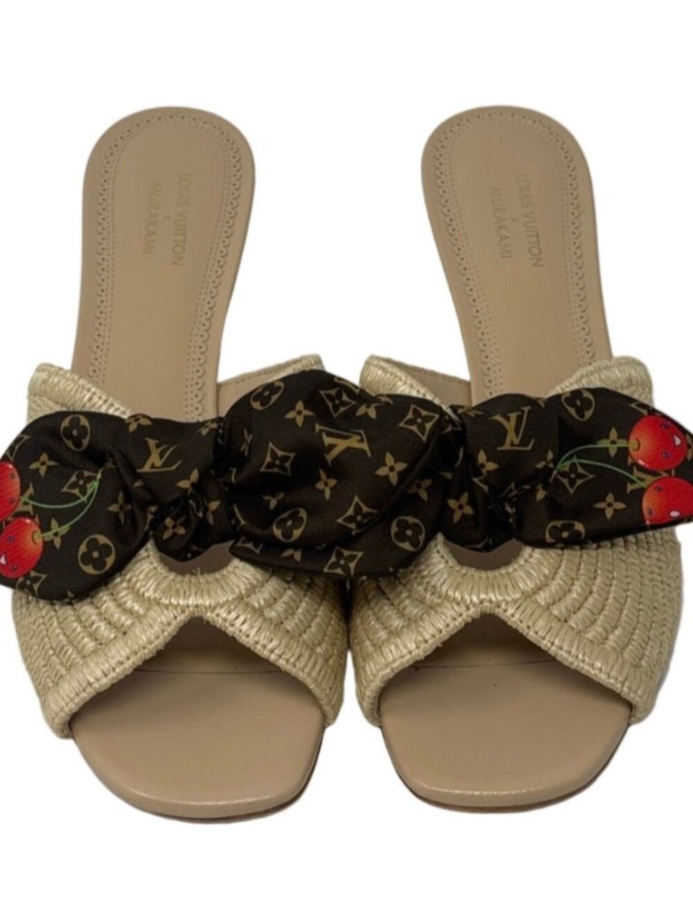 Louis Vuitton X Murakami-Cherry Slides Sz-39 - New In Box